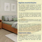 Cama Casal Mônaco MDP 193cm x 144cm Tcil Móveis Branco/Neve