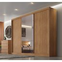 Guarda-Roupa Casal 3 Portas 6 Gavetas Soberano Novo Horizonte 100% MDF Marrom/Cumaru Fendi