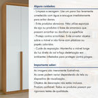 Guarda-Roupa Solteiro 4 Portas 2 Gavetas Alonzo Móveis Lopas 100% MDF 153.5cm Marrom Amêndoa Clean/Branco