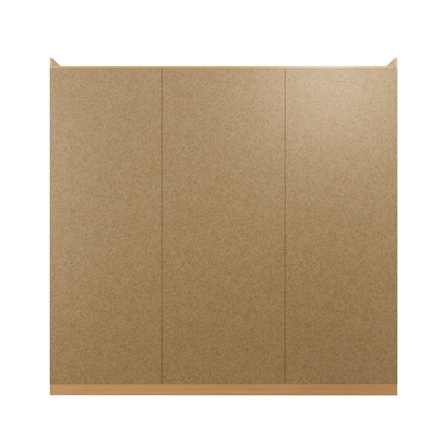 Guarda-Roupa Casal 3 Portas de Correr Samambaia CabeCasa MadeiraOriginals 100% MDP/MDF Carvalho