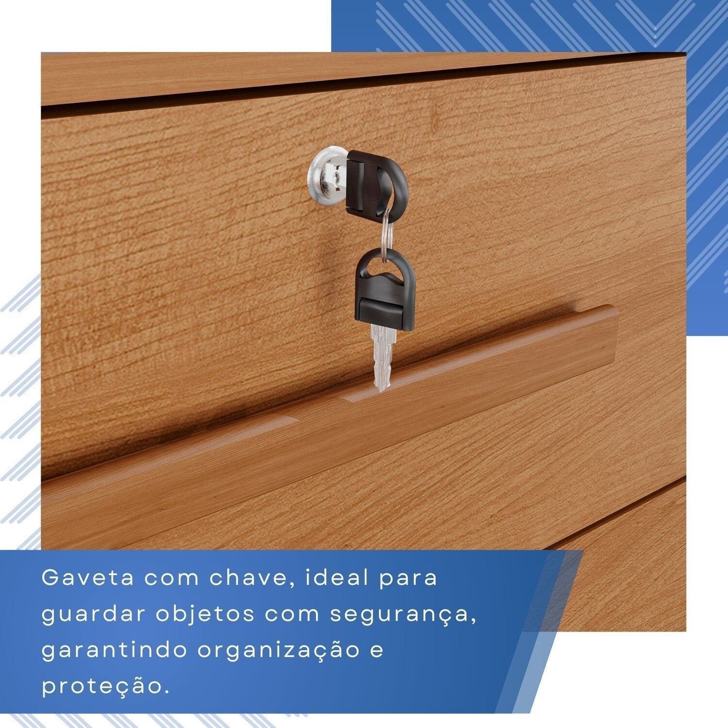 Cômoda para Quarto 2 Portas 8 Gavetas Esmeralda Espresso Móveis Marrom/Cinamomo
