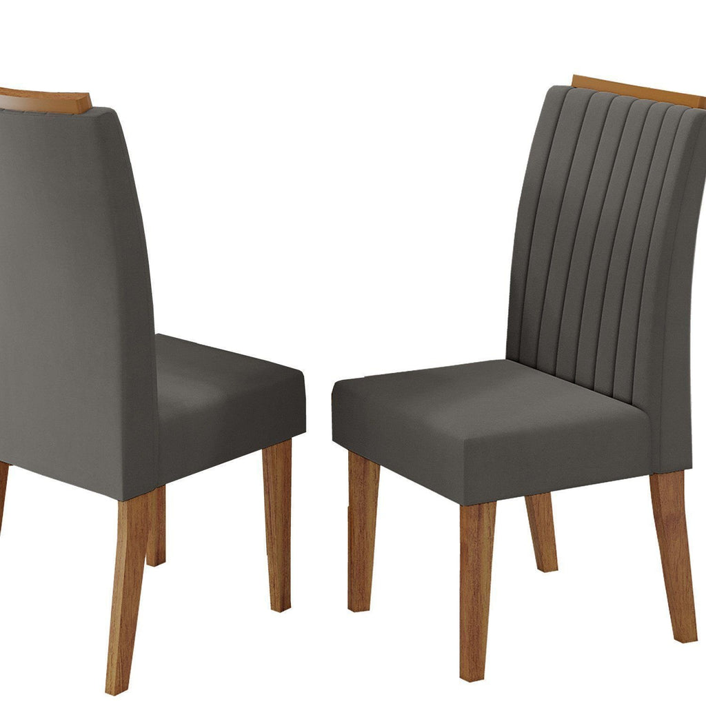 Conjunto Sala de Jantar Mesa Retangular Manuela 160x80 com 6 Cadeiras Yescasa