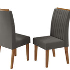 Conjunto Sala de Jantar Mesa Retangular Manuela 160x80 com 6 Cadeiras Yescasa