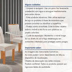 Conjunto Sala de Jantar Mesa Retangular Tampo Vidro Kyra 120x90 com 4 Cadeiras Arizona Cel Móveis