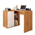 Escrivaninha Mesa Escritório Start 1 Porta 140cm Freijó e Off White Espresso Móveis