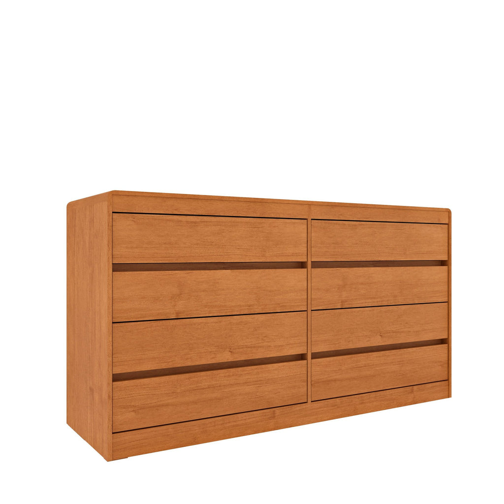 Cômoda 8 Gavetas Orgânica Luna 100% MDF 158cm Yescasa Marrom/Cinamomo