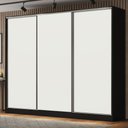 Guarda-Roupa Casal Royale 100% MDF Madesa 3 Portas de Correr 4 Gavetas 8 Prateleiras