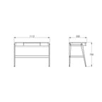Escrivaninha Mesa Escritório Joy 1 Gaveta 111,2cm MDF Seiva Móveis