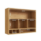 Armário Aéreo 2 Portas 120cm Vicenza Espresso Móveis Cinza/Amêndoa/Chumbo