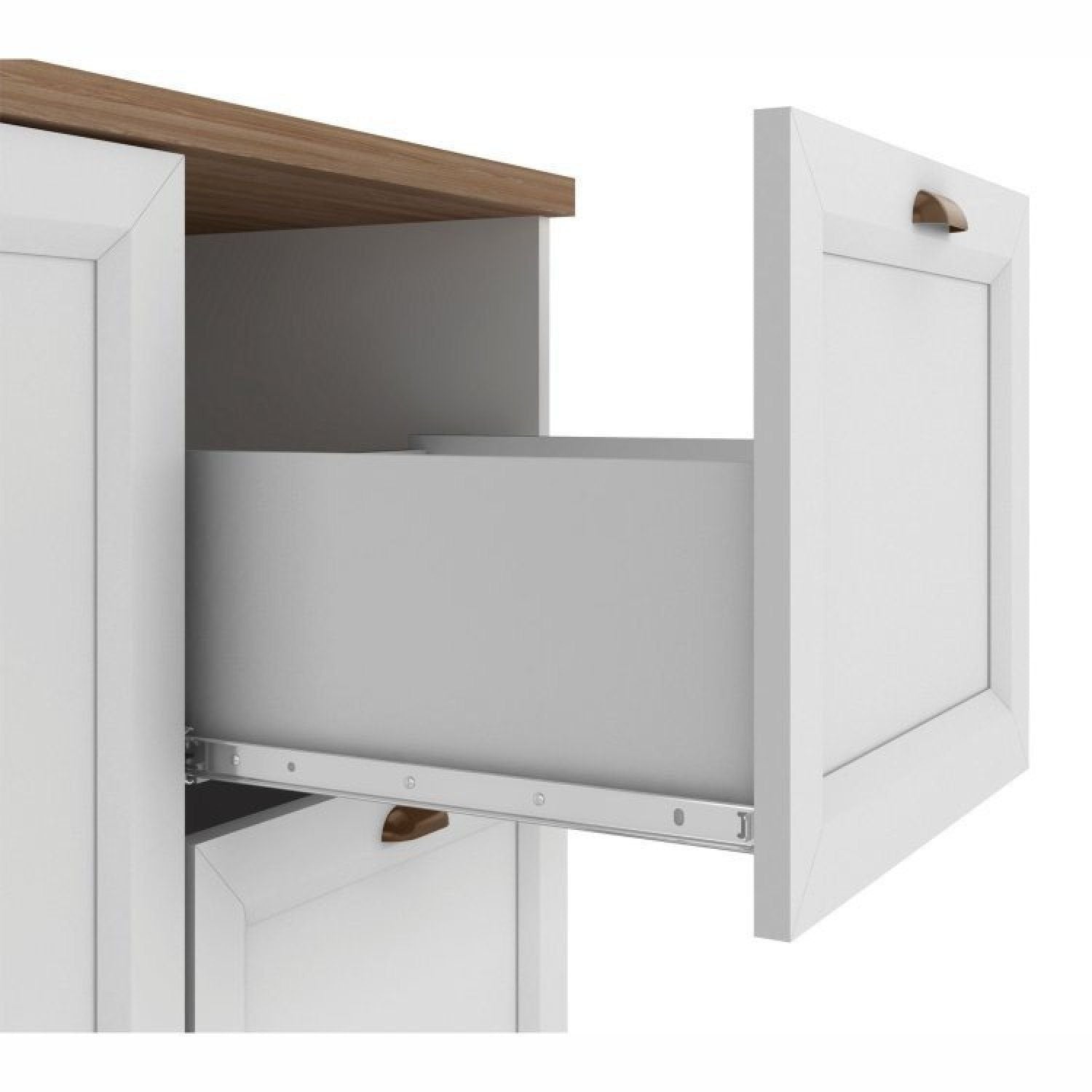 Cozinha Completa Modulada 10 Peças 17 Portas 2 Gavetas com Torre Quente Unna Yescasa Branco/Espresso