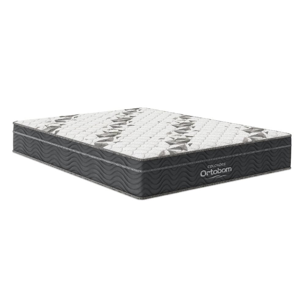 Colchão Casal Espuma D33 Ortobom Airtech Ortopillow 100 Cinza 138x188x28cm