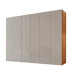 Guarda-Roupa Casal 6 Portas 6 Gavetas Vision Rufato 100% MDF Marrom/Marromle/Off White