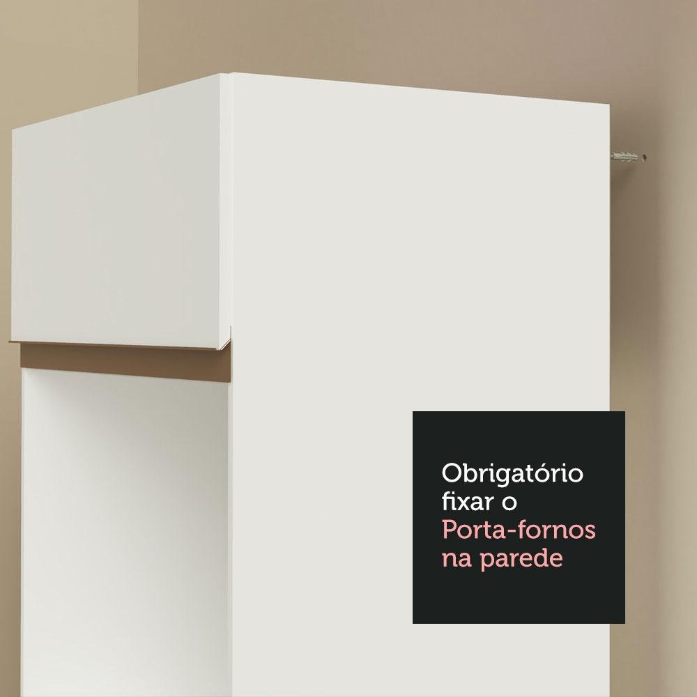Armário de Cozinha Completa 310cm Branco Reims Madesa 02
