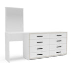 Cômoda Penteadeira 8 Gavetas Valência Politorno Branco