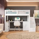 Cama Office Multifuncional Solteiro Adulto Star Plus Casatema MadeiraOriginals Preto