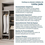 Guarda-Roupa Modular 2 Peças 4 Portas e Gaveteiro Jade CabeCasa MadeiraOriginals