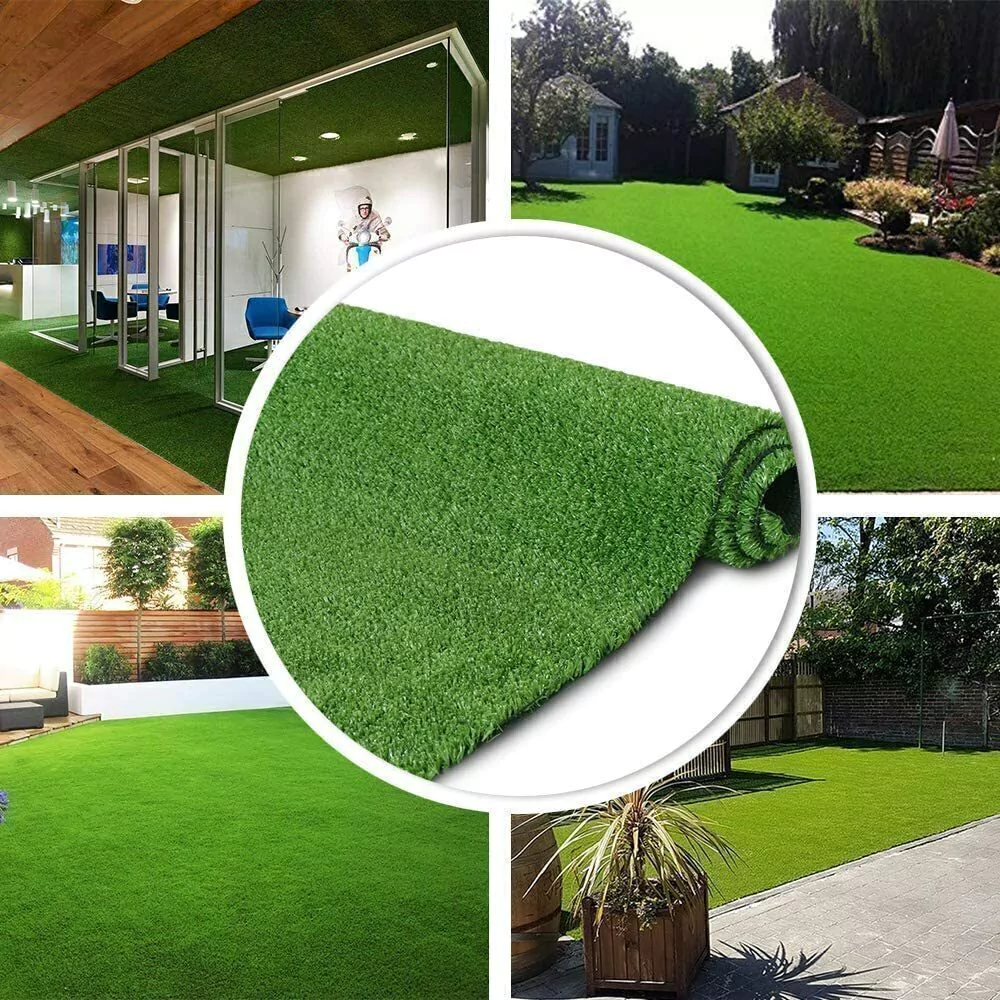 Grama Sintética Artificial 12mm 30m² com Proteção UV e Anti-Fungo 2,00 x 15,00m Eurogramas