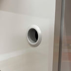 Escrivaninha Mesa Escritório Nomad 4 Nichos 1 Porta 114cm Artely Cinamomo e Off White