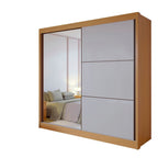 Guarda-Roupa Casal 2 Portas 6 Gavetas Coliseu D Doro 100% MDF Cinamomo/Off White