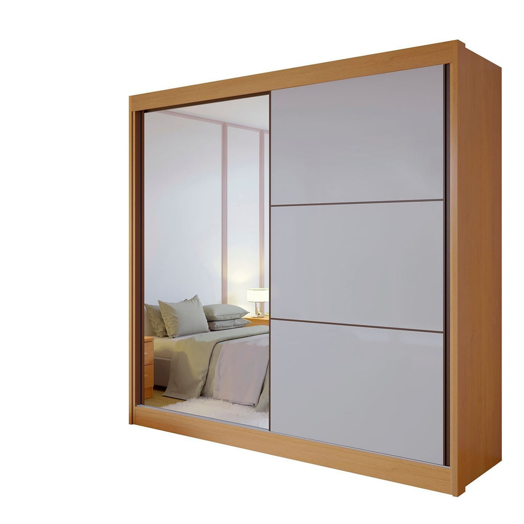 Guarda-Roupa Casal 2 Portas 6 Gavetas D Doro Coliseu 100% MDF Marrom/Cinamomo/Off White