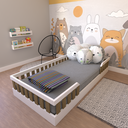 Cama Infantil Montessoriana Solteiro Cori Yescasa Branco