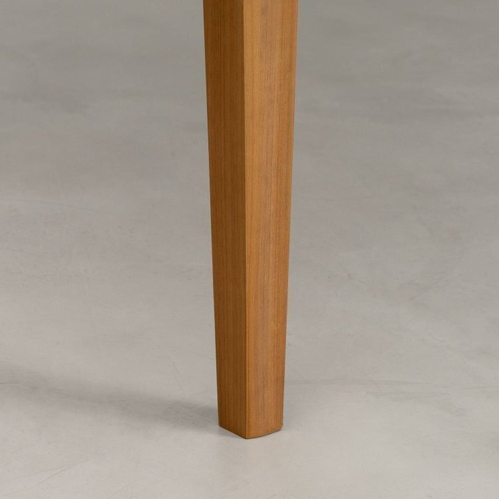 Conjunto Sala de Jantar Tangará Tiê Mesa com 4 Cadeiras Madeira Maciça Tampo MDF e Vidro CabeCasa MadeiraOriginals Bege/Cara