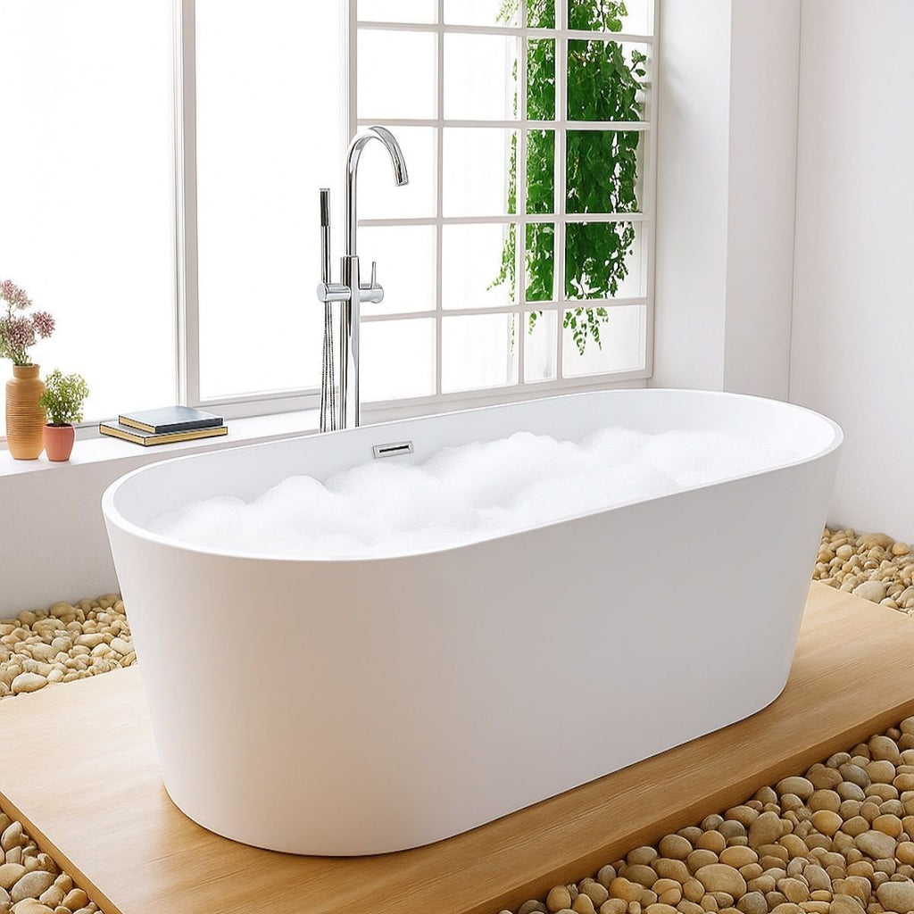 Banheira Imersão Freestanding Acrílica Premium 150cm Smart Norte