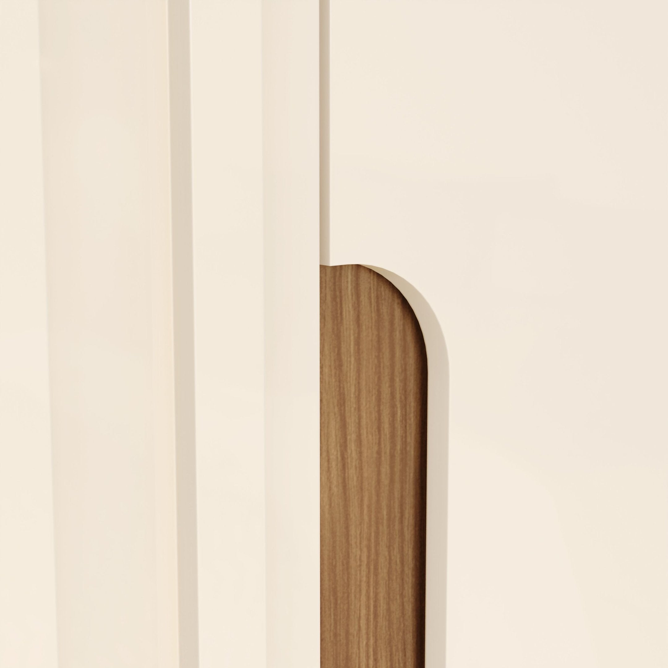 Guarda-Roupa Casal 6 Portas 6 Gavetas Napoli Henn 100% MDP Bege/Off White/Nature