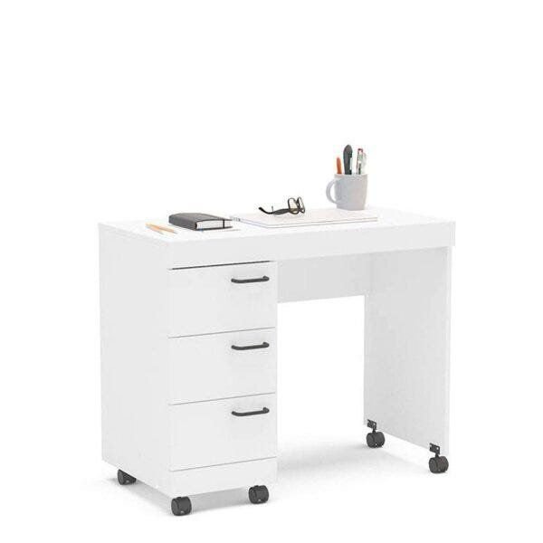 Escrivaninha Mesa Escritório Osaka 3 Gavetas 90cm Politorno