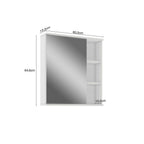 Espelheira para Banheiro 1 Porta Bia Móveis Bosi 60cm Branco