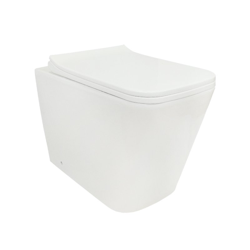 Vaso Sanitário Convencional Quadrado Cerâmica Tubrax Branco VAB0009