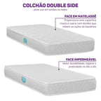 Colchão Berço Espuma D18 Nuvem Casatema Impermeável Branco 70x130x12cm