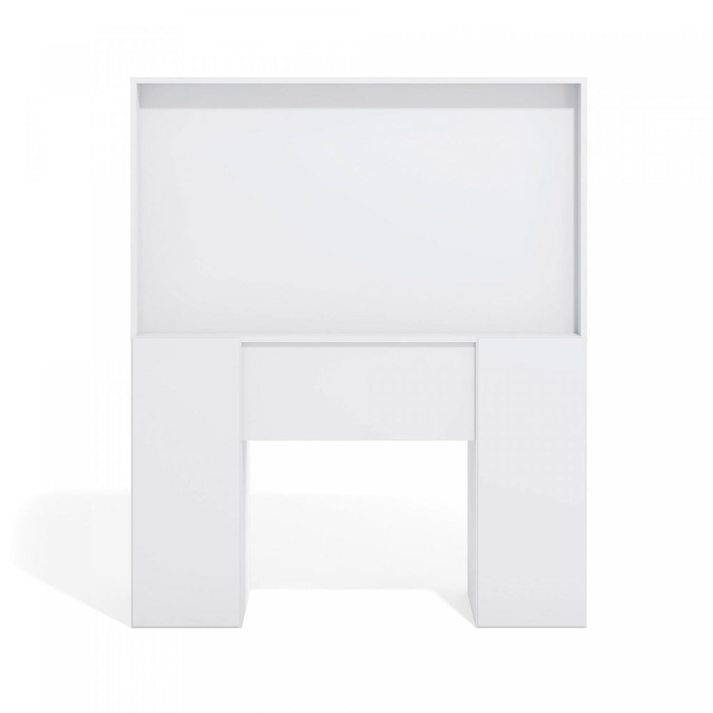 Penteadeira Espelhada 7 Gavetas 117,7cm x 142,5cm Ditália Móveis Branco