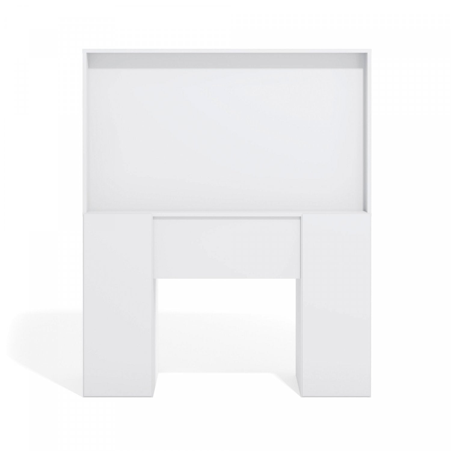 Penteadeira Espelhada 7 Gavetas 117,7cm x 142,5cm Ditália Móveis Branco