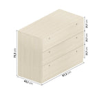 Quarto Infantil Completo Cama Elevada com Cômoda Escrivaninha Armário Artsy e Guarda-Roupa 4 Portas Curió Casatema MadeiraOriginals Natural