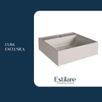 Armário Espelheira para Banheiro Athlone Estilare 3 Portas com Prateleira 76cm Bege/Nude
