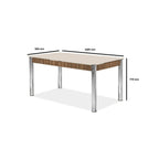 Conjunto Sala de Jantar Mesa Retangular com 6 Cadeiras Natani Yescasa