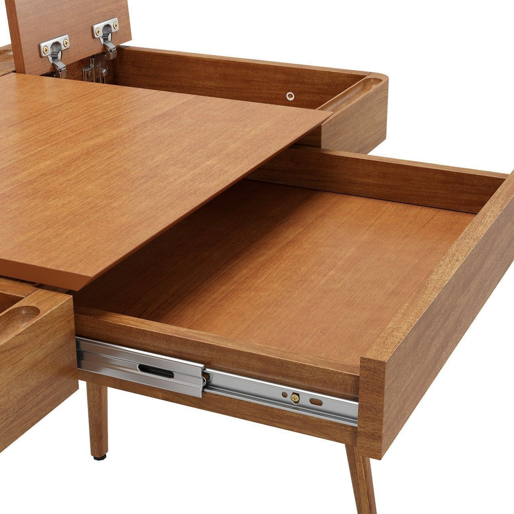 Escrivaninha Mesa Escritório Joy 1 Gaveta 111,2cm MDF Seiva Móveis