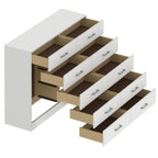 Cômoda para Quarto 10 Gavetas Caribe Fellicci Branco