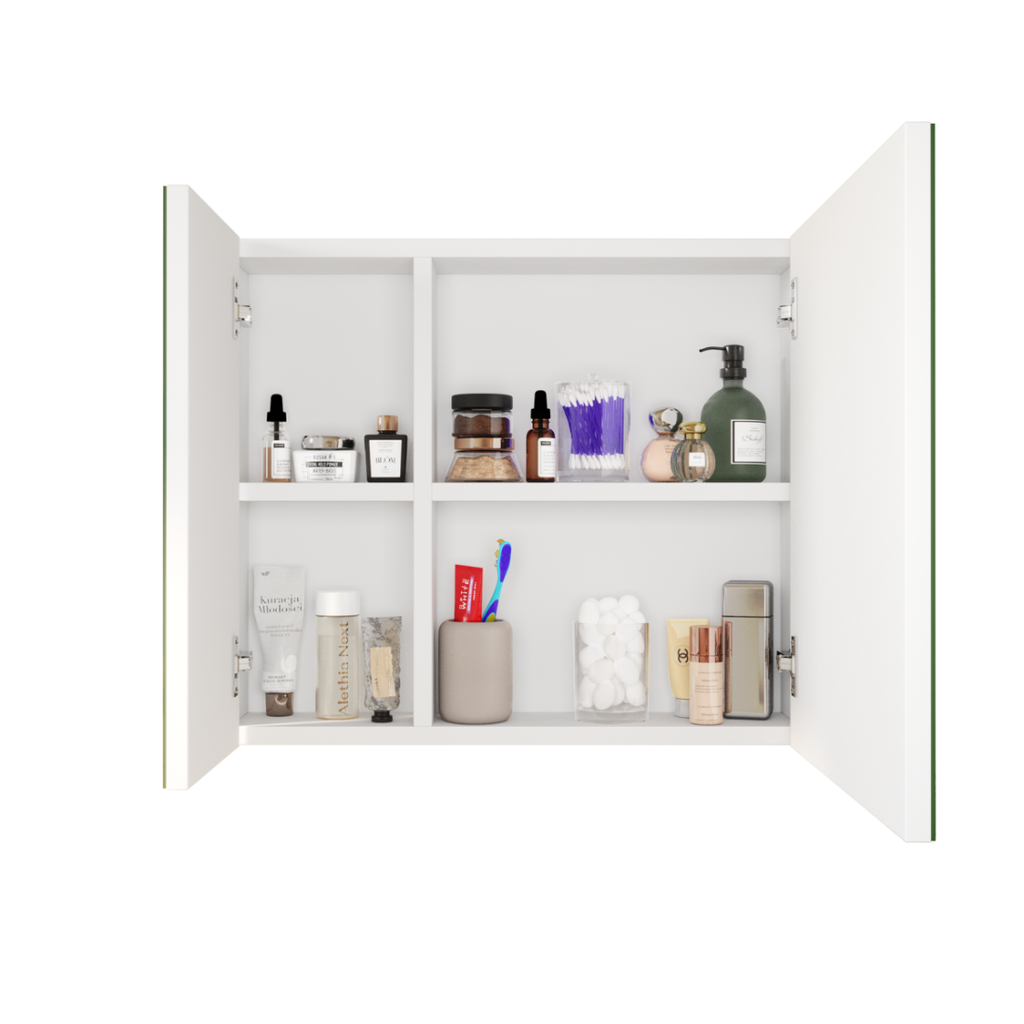 Espelheira para Banheiro JM3 Móveis Klein 60cm 2 Portas Branco