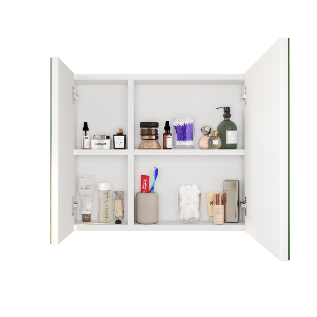 Espelheira para Banheiro JM3 Móveis Klein 60cm 2 Portas Branco