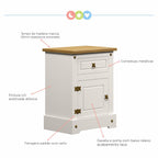 Quarto Infantil Completo Guarda-Roupa Mesa de Cabeceira Cabeceira Solteiro Escrivaninha Smile Serpil Baby Bege/Creme/Carvalho