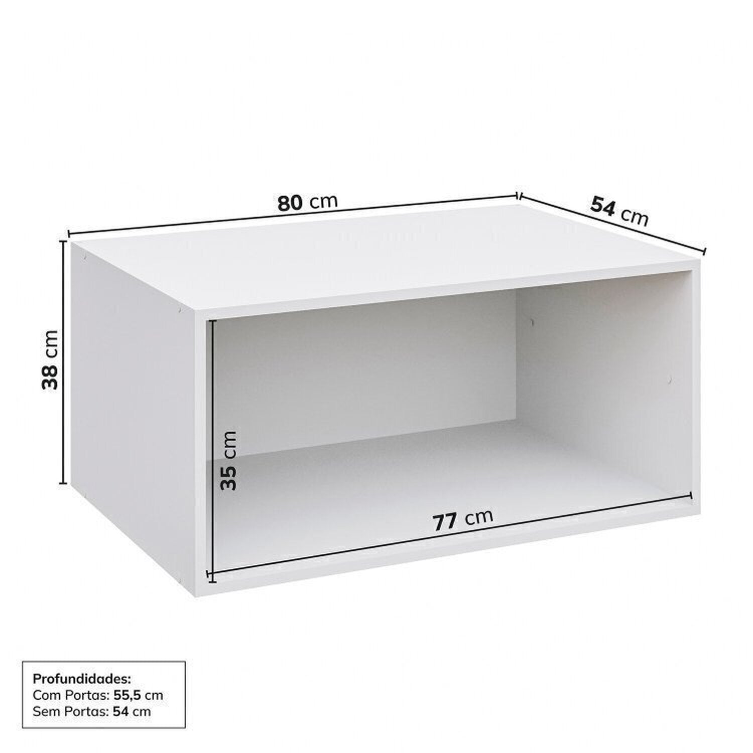 Guarda-Roupa Modular 2 Peças 4 Portas e Gaveteiro Jade CabeCasa MadeiraOriginals