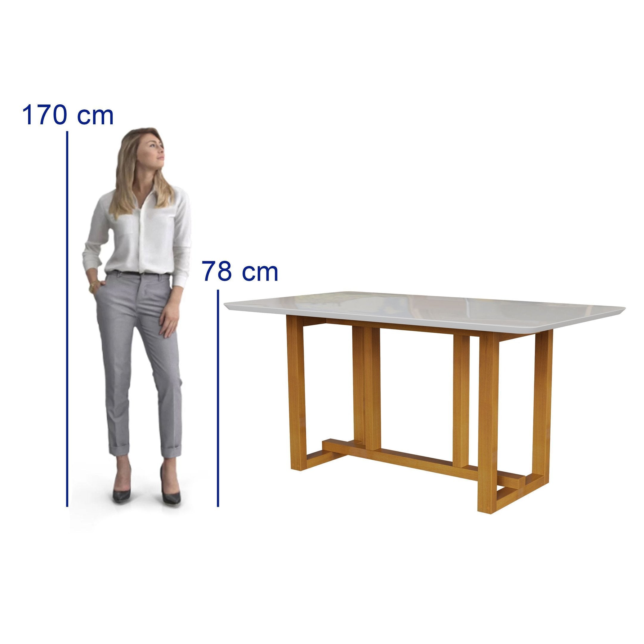 Conjunto Sala de Jantar Filadélfia 6 Cadeiras Tampo de Vidro Madeira Maciça Cerejeira/Palha Móveis Meneghetti 971508