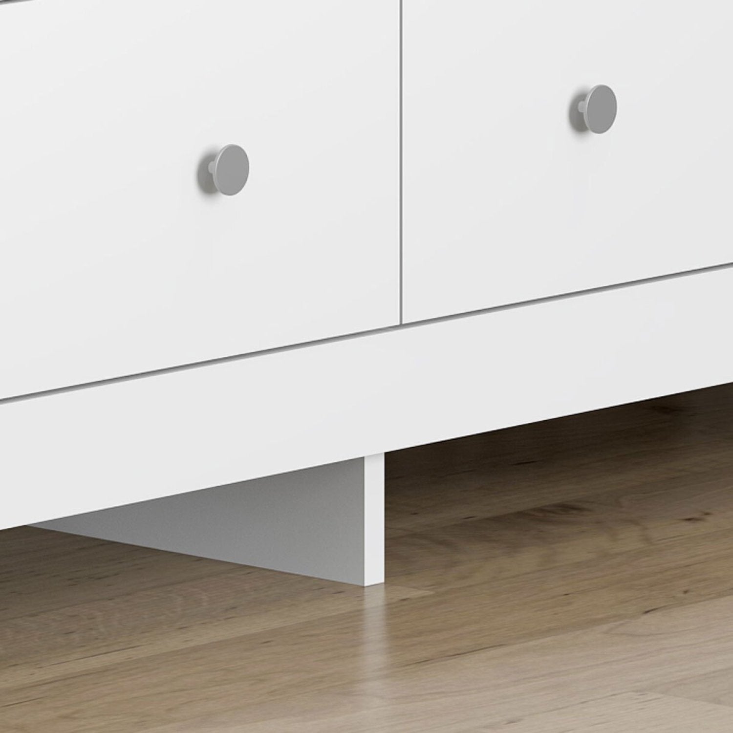 Cômoda para Quarto 6 Gavetas 149,8cm x 72,8cm Branco Ditália Móveis