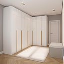 Guarda-Roupa Modulado de Canto 10 Peças 18 Portas Jade CabeCasa MadeiraMadeira