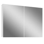 Armário Espelheira para Banheiro Lyam Decor Malbec 100cm 2 Portas Branco