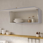 Armário Aéreo 1 Porta Basculante 80cm Marselha CabeCasa MadeiraOriginals Azul/Sereno