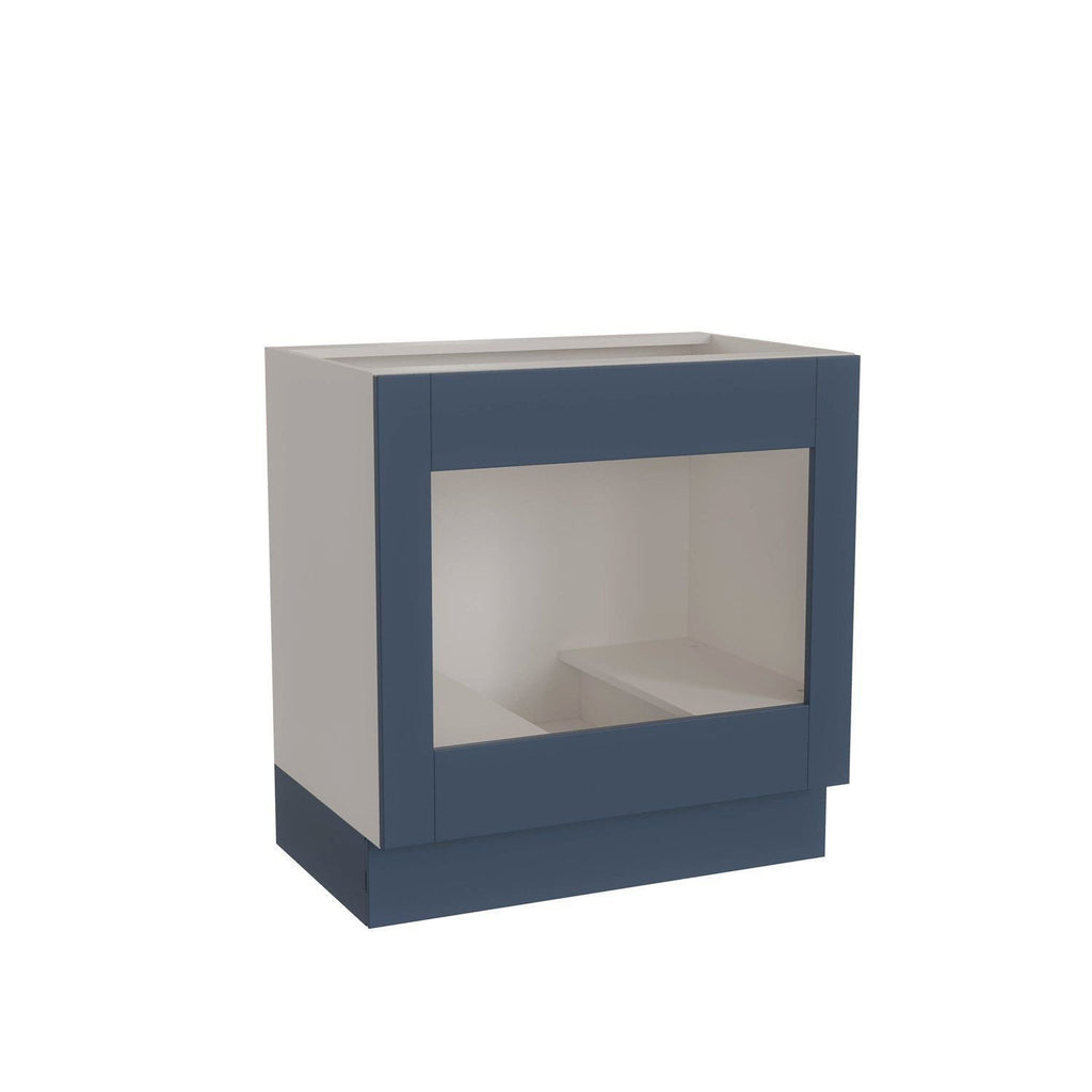 Balcão para Forno de Embutir 80cm sem Tampo Arizona CabeCasa MadeiraOriginals Azul/Branco