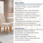 Conjunto Sala de Jantar Mesa Tampo Redondo Vidro Kansas 100cm com 4 Cadeiras Arizona Cel Móveis